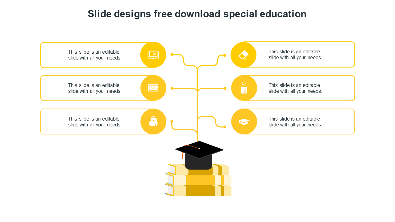 slide designs free download special education-yellow